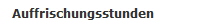 Auffrischungsstunden